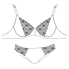 Patron ropa, Fashion sewing pattern, molde confeccion, patronesymoldes.com Underwear 420 LADIES Underwear