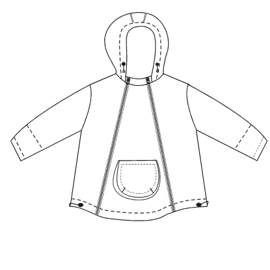 Fashion sewing patterns for Nylon Jacket 00201