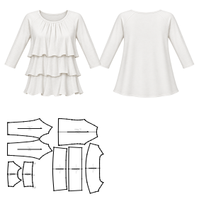 Fashion sewing patterns for LADIES T-Shirts T-Shirt 793