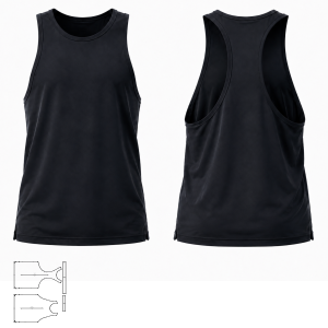 Fashion sewing patterns for MEN Sleeveless shirt Top tank 10188